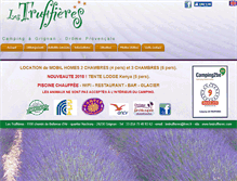Tablet Screenshot of lestruffieres.com